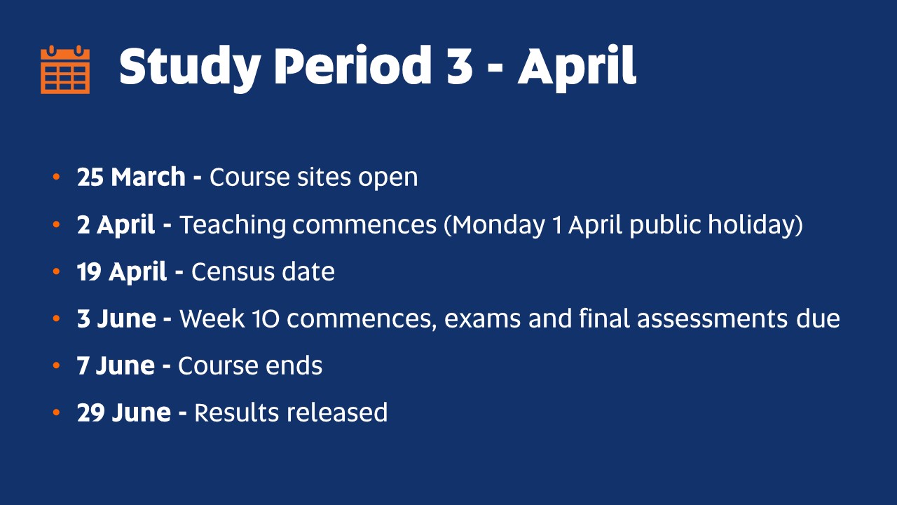 NC26909 (2406) Key Dates 2024 UniSA Online